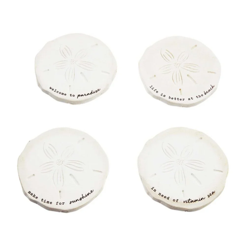 NWT Sand Dollar Coaster Set - Picture 3 of 3